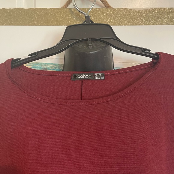 BooHoo blouse with ruffle sleeve button back - Picture 2 of 3